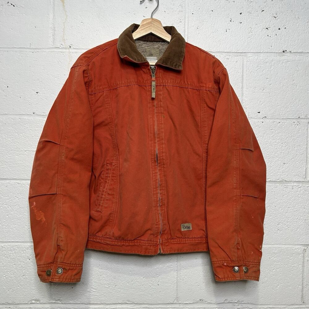 Vintage Berne Canvas Sherpa-Lined Detroit Jacket “Orange”